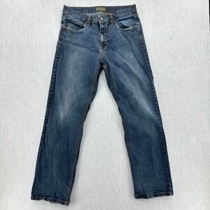 Urban Star Jeans Mens 34x32 Straight Leg Dark Wash Stretch Blue Denim Y2k